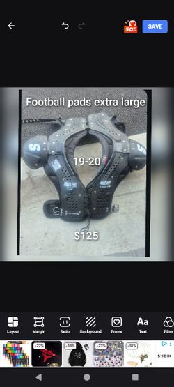 Football Pads X large 19-20