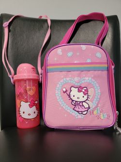 Brand New Hello Kitty Lunch Box And Water Bottle