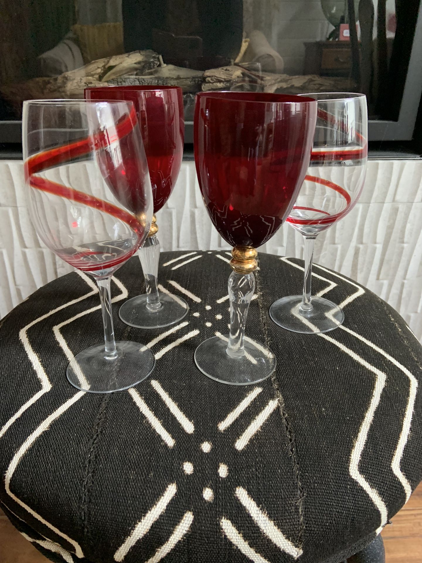 4 Piece Wine Glass