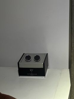 TATEOSSIAN LONDON CARBON FIBER 2 PIECE CUFFLINKS SET