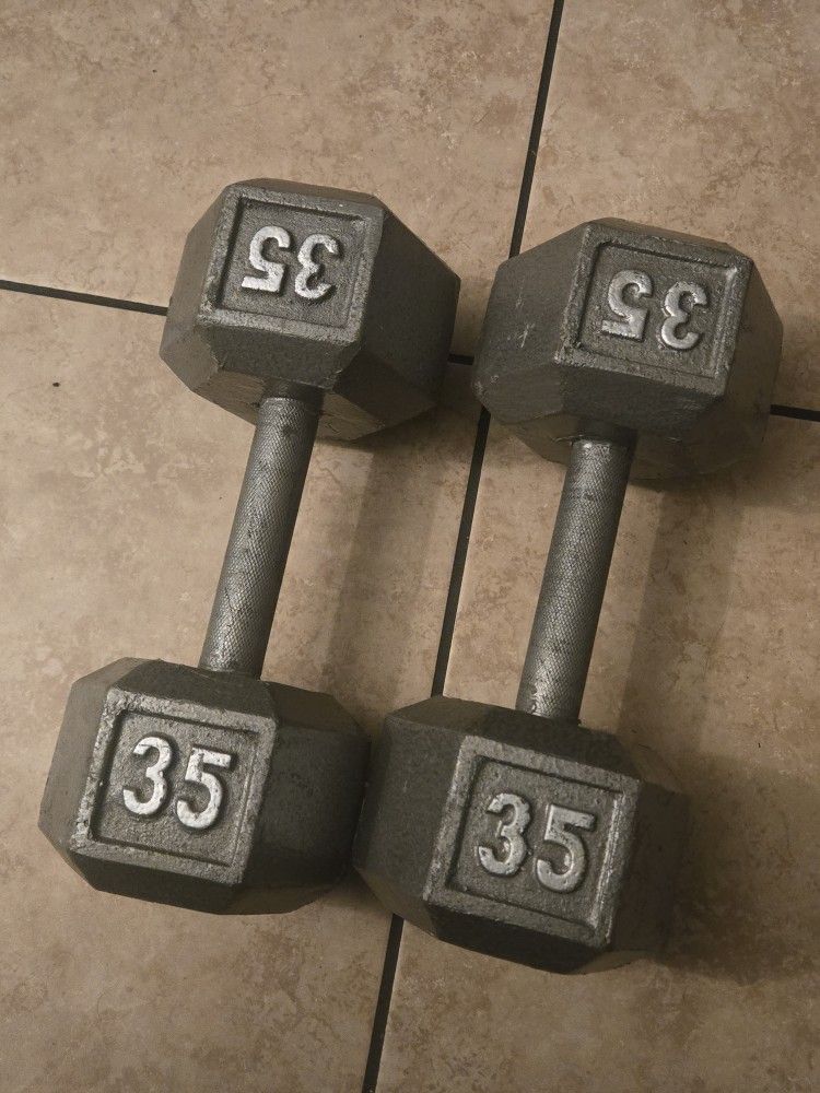 35 Lb Dumbells
