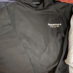 Essentials Fear Of God Black Hoodie 2024