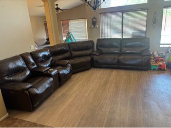 Leather Couch Set