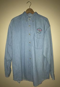 Vintage Lee Winter Olympics Jean Button Up/Jacket