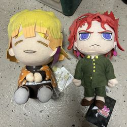 Jojo’s Bizarre Adventure: Kakyoin anime Plush and Banpresto Demon Slayer Kimetsu no Yaiba Plushes