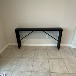 Long Black Console Table 