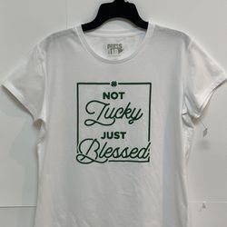 Press Lab - NOT Lucky JUST Blessed T-Shirt