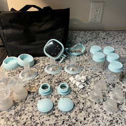 Zomee Z2 Double Electric Breast Pump – Barely Used + 300 Bags