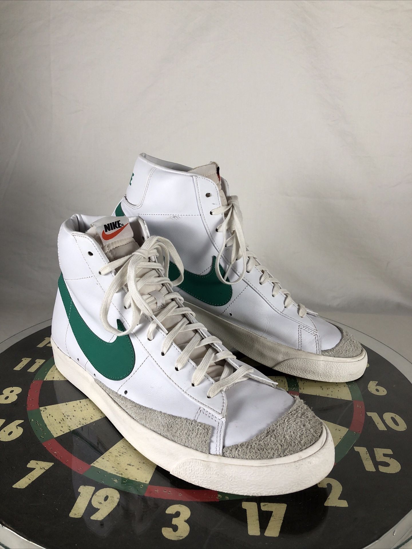 Nike Blazer Mid 77 Vintage Lucid Green White Sneakers Shoes Basketball Men 14