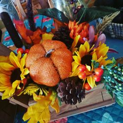 Fall Arrangements In  Rustic Small Box 