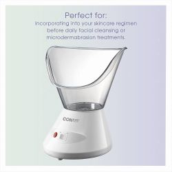 True Glow by Conair Moisturizing Mist Facial Steamer, Warm Steam Face Sauna for Deep Pore Cleansing & Hydration, Home Spa Skin Care System, Conair Mod