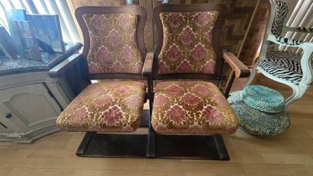 Antique Theatre Seat From Star Theater Alvin, TX 1910