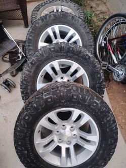18 inch Chevy super tires with rims