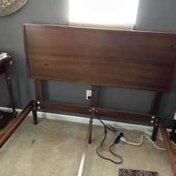 Wood Headboard And Bed Frame 