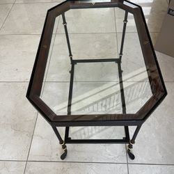 La Barge End Table Side Table Black Gold Bronze