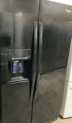 Whirlpool Side-by-Side Black Fridge
