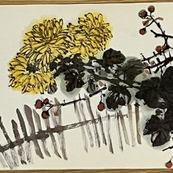 Flowers, deer and birds painting book