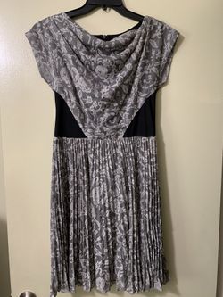 Betsey Johnson Cowl Neck Pleated Dress