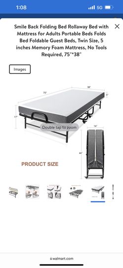 Smile back rollaway beds with mattress for adults folding bed portable foldable guest beds deals