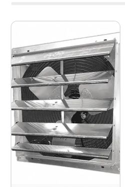 Dayton 24in mounted shutter exhaust Fan