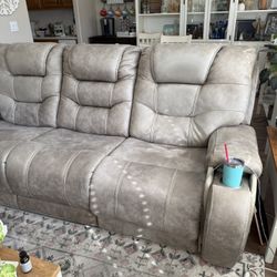 Estillo Power Recliner Sofa And Loveseat