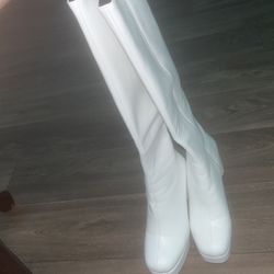White Boot Heels 