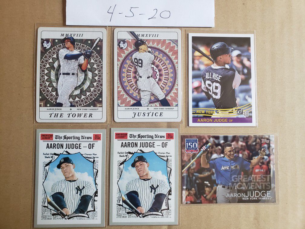 Aaron Judge Baseball card lot
