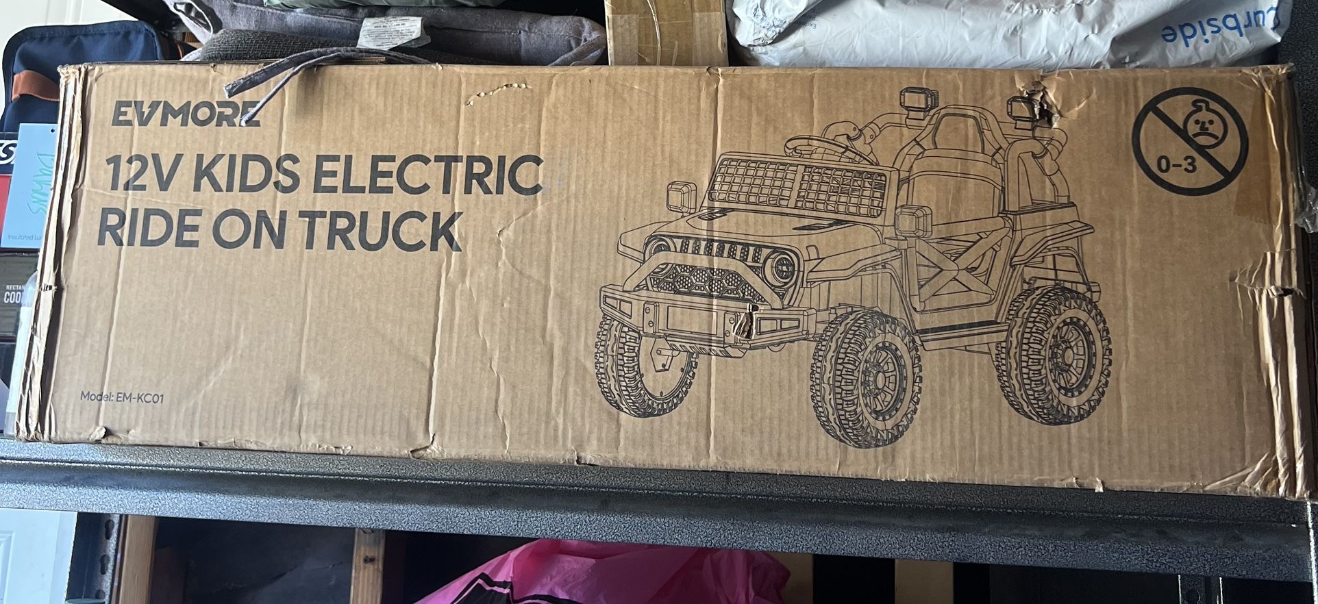 EVMORL 12V KIDS ELECTRIC RIDE ON TRUCK