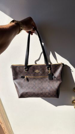 Brown coach purse
