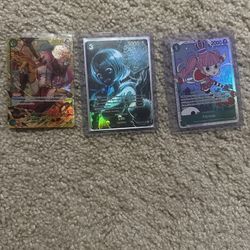 One Piece Tcg Cards x3