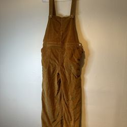 Patagonia Women's Stand Up Cropped Corduroy Overalls Size 12