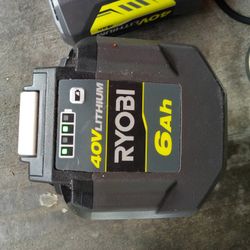 Ryobi 40v 6 ah Lithium Battery 