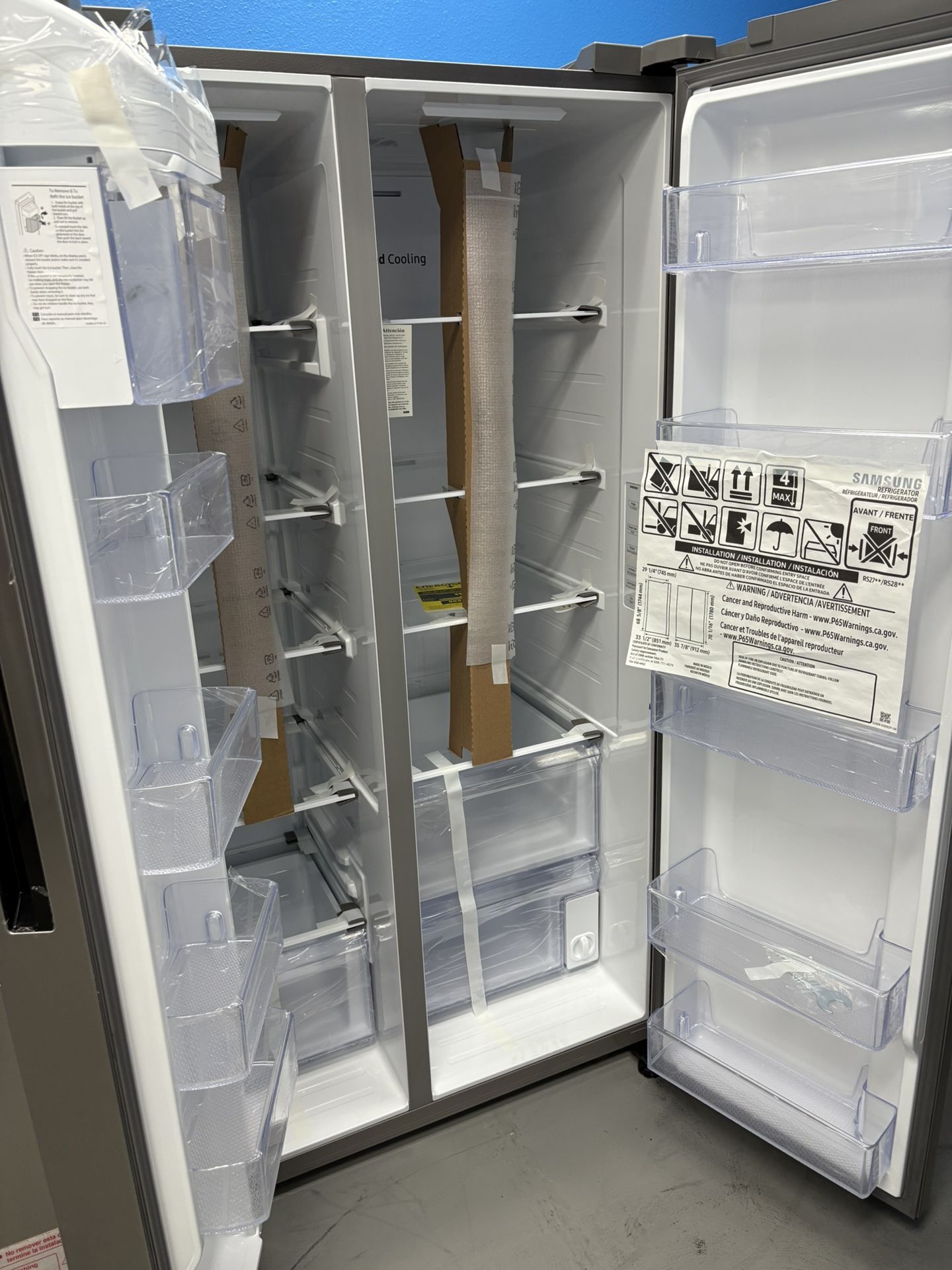 NEW‼️28 cu.ft Side by Side Refrigerator with Ice Maker🧊 