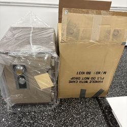 THIS IS BRAND NEW OPENED BOX FOR THE PICTURES !! The safe shown is a mechanical combination safe, with visual characteristics similar to models produ