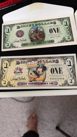 Disney Dollar $1 1999 Series Mint
