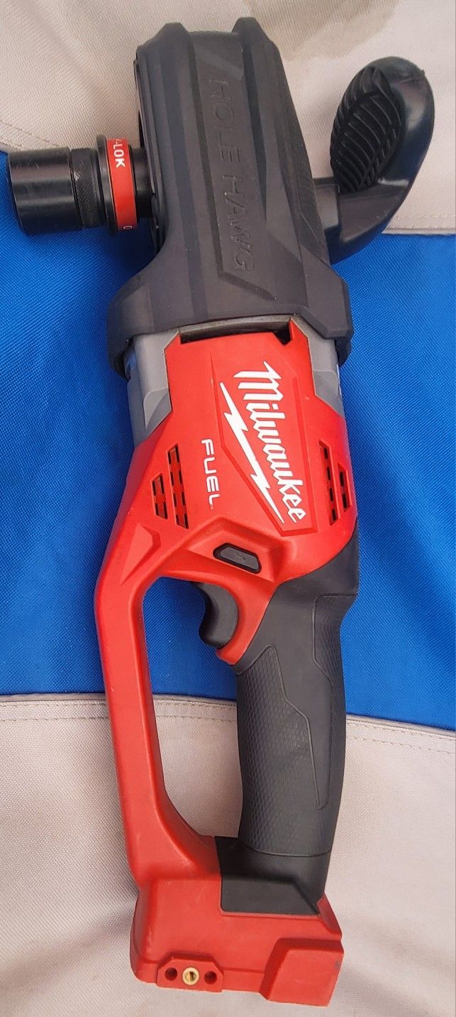 MILWAUKEE 18 FUEL 18V LITHIUN-ION BRUSHLESS CORDLESS HOLE HAWG 7/16" RIGHT ANGLE DRILL W/ QUIEK-LOK (TOOL ONLY)