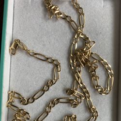 14k Gold Figaro Chain 