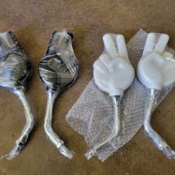 Moped Mirrors Kitaco Peace Sign