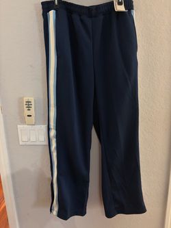 No Boundaries Navy Track Pants with Side Stripe