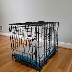 Dog Crate with Memory Foam Bed