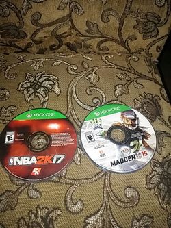 Xbox one madden 15 NBA2K17