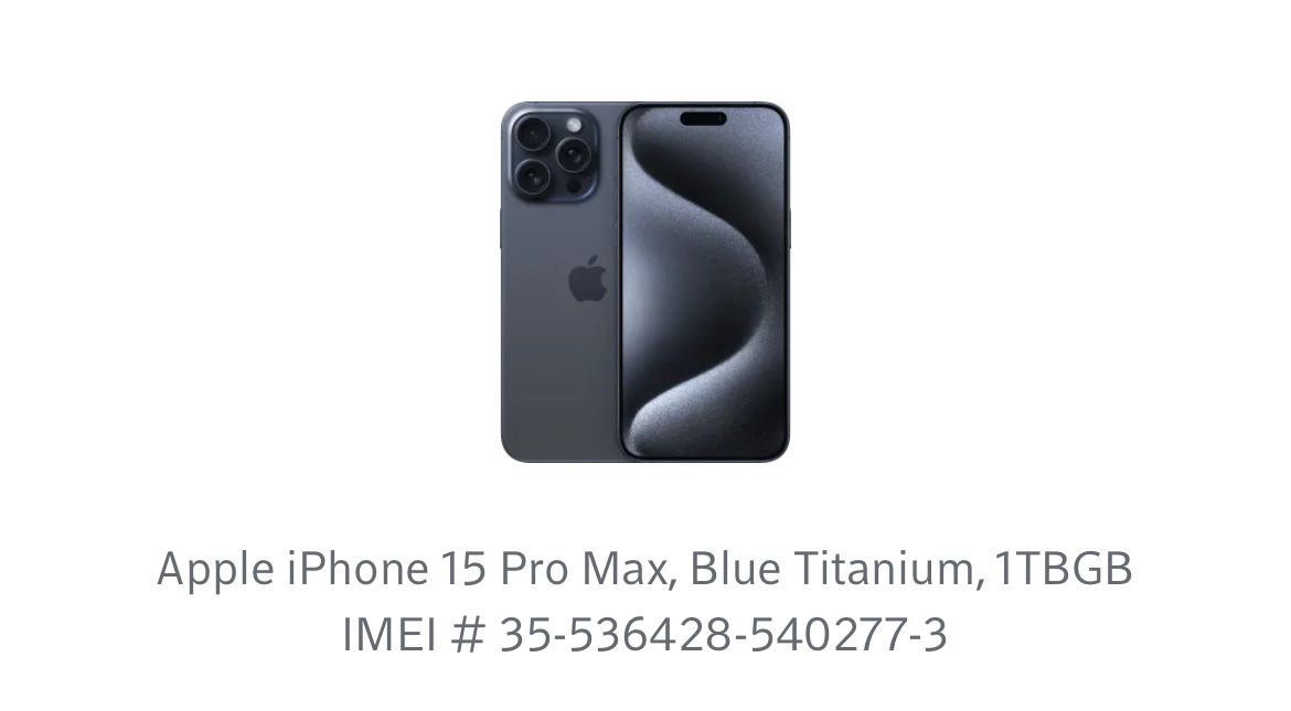 IPHONE 15 Pro MAX 1TB 
