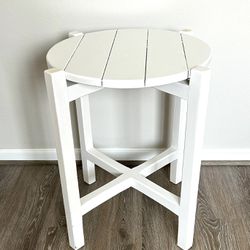 End table White Solid Wood 