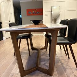 Marble Dining Table Set