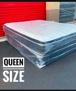 Queen Mattress Set PillowTop – Brand New –  Same Day Delivery Available 🚚