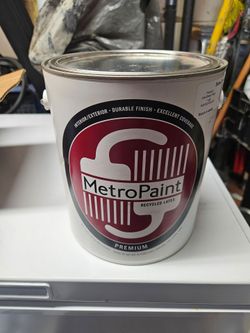 Three gallons exterior/interior white paint
