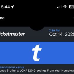 2 JONAS BROTHERS TICKETS FOR NASHVILLE TN