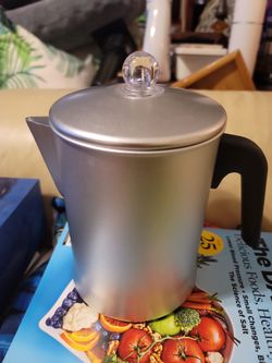 Aluminum coffee pot