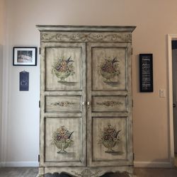 Amish Wood TV Cabinet