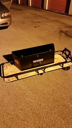 Haul Master hitch carrier with utility box